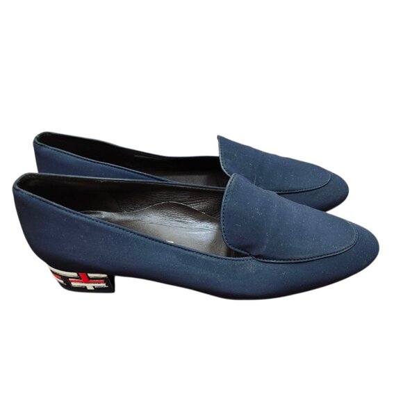 Brunate Women's loafers Fondi Fabric Navy Size EU 39.5/US 8.5 - Picture 3 of 14